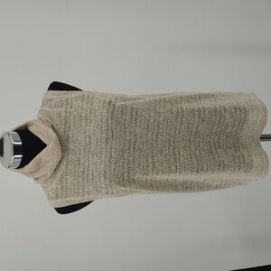 Flutter by Dance & Marvel Oatmeal Beige Sleeveless Turtleneck Knit Top FT0273
